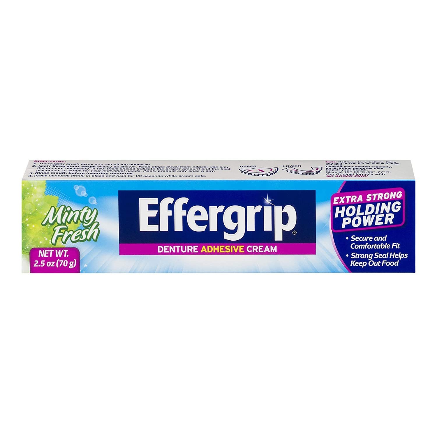 Effergrip denture adhesive cream