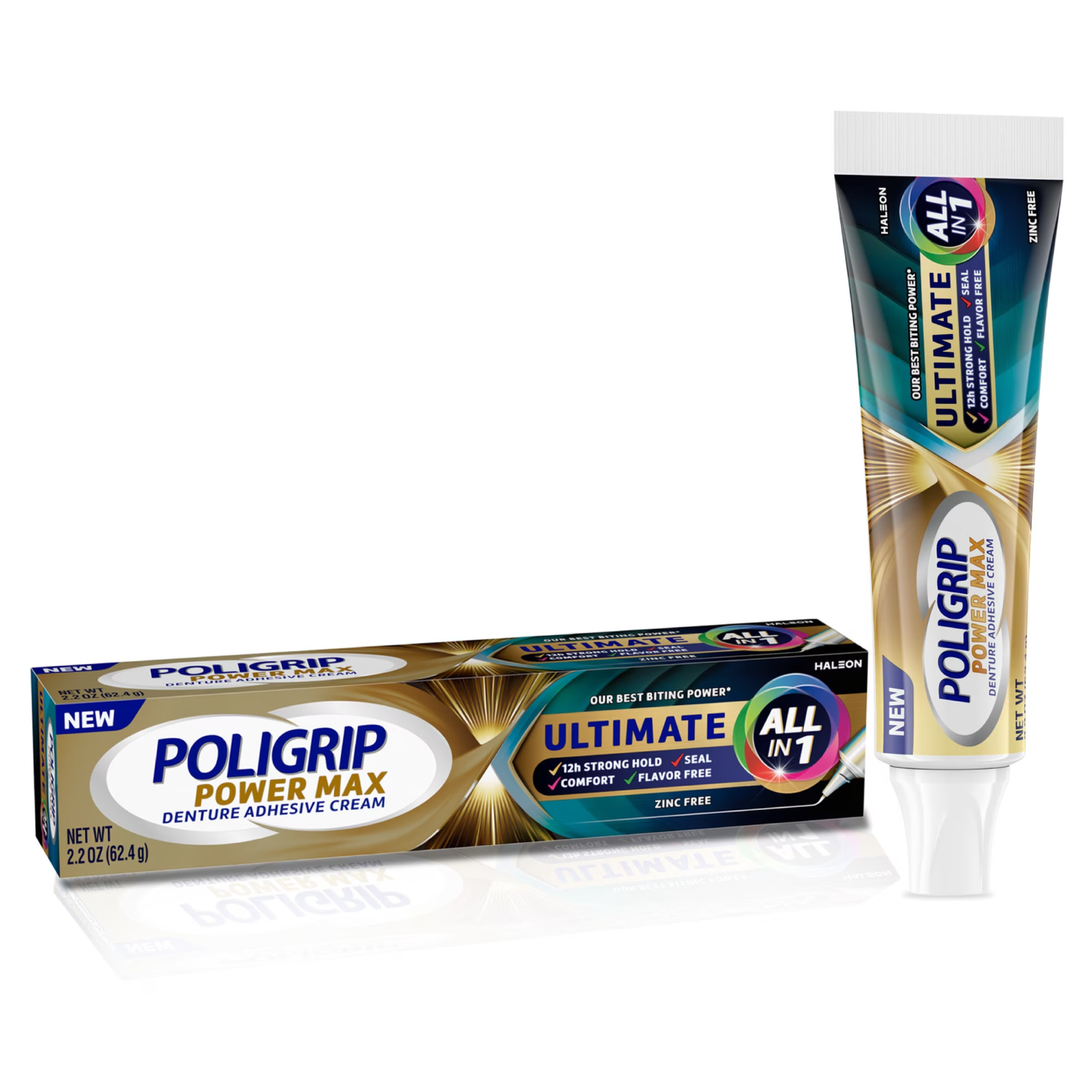 Poligrip Ultimate All-in-1 denture adhesive