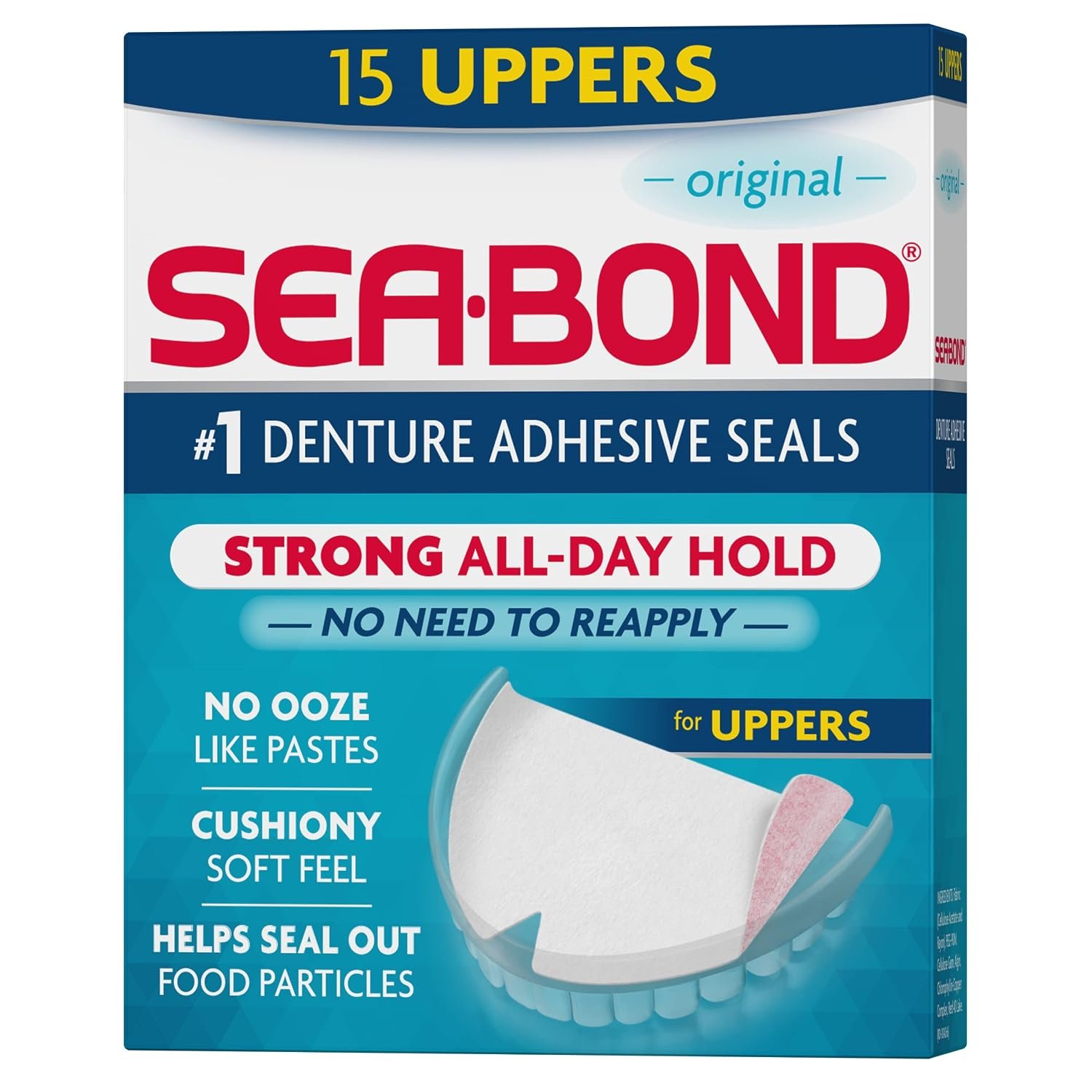 Sea-Bond Professional denture adhesive seals (upper)